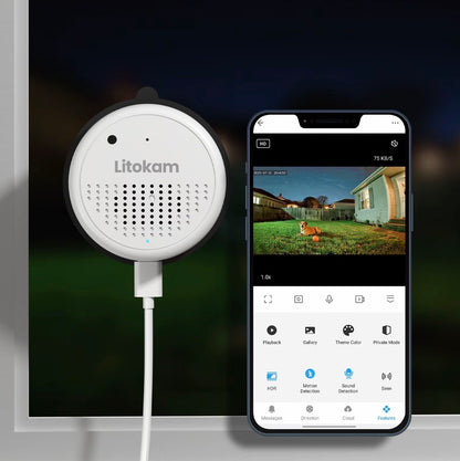 2K Litokam Window Camera Indoor Security Camera