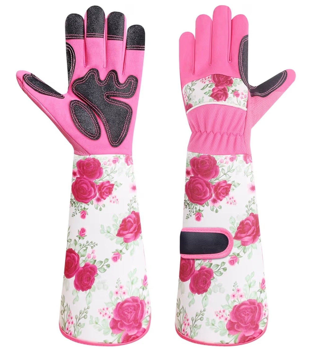 DLY Thorn-Proof Leather Gardening Gloves for Women with Forearm Protection