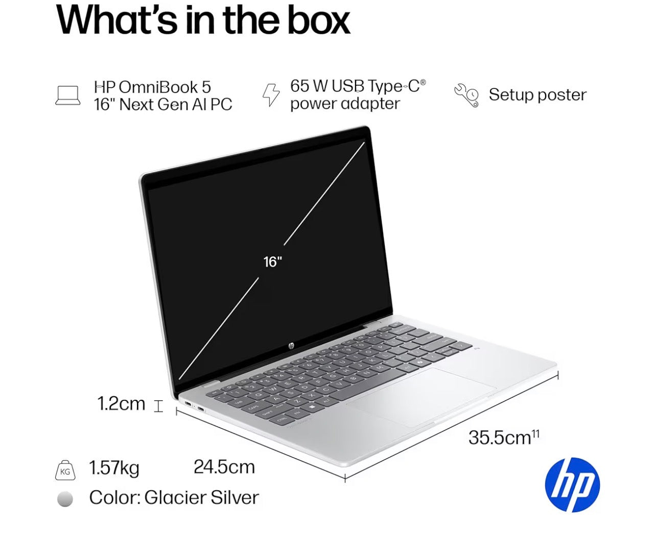 HP OmniBook X 14 Snapdragon X Elite 16GB 1TB 2.2K Touchscreen AI PC