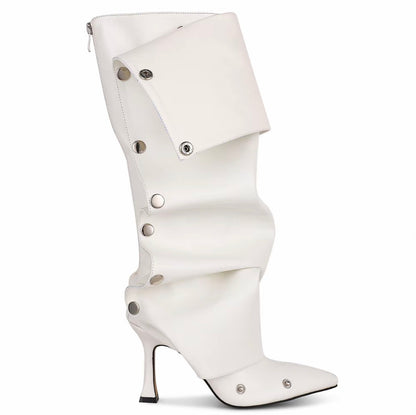 Women’s Knee High Slouchy Shark Boots