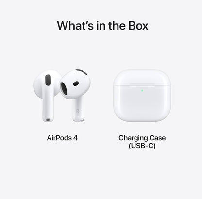 Apple AirPods 4 Wireless Earbuds H2 Chip Spatial Audio USB-C