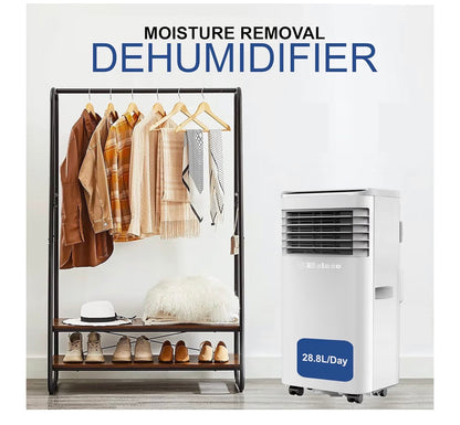 9000 BTU Portable Air Conditioner 4 in 1 with Dehumidifier, Fan, Sleep Mode and Remote Control