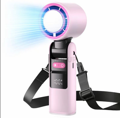 Portable Handheld Turbo Fan 4000mAh Rechargeable Mini Cooling Fan
