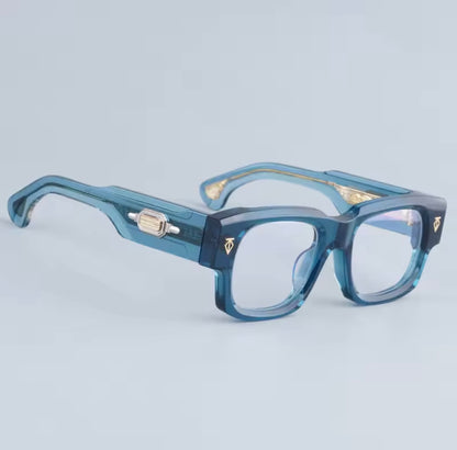 Dusenberg Thick Heavy Acetate Sunglasses High Quality Men and Women Fashion High Street Designer Uv400 Eyeglasses with Case