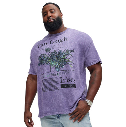Vincent Van Gogh Irises Short Sleeve Tee Purple