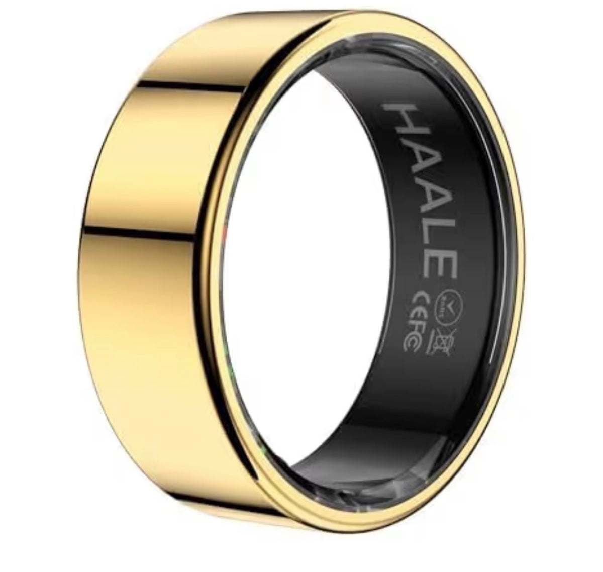 Haale Smart Ring Stainless Steel Fitness Tracker Android iOS