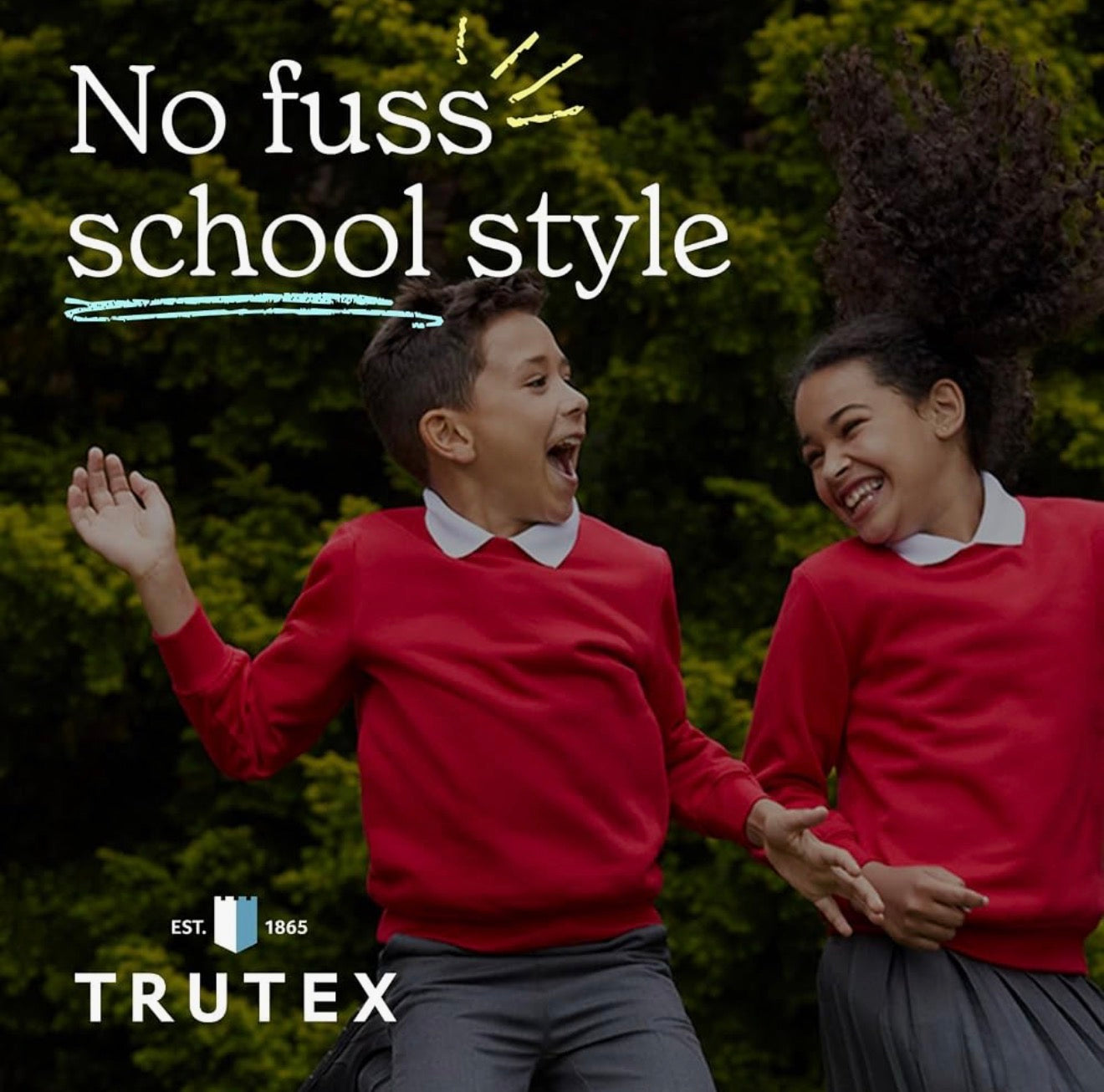 Trutex Boys’ White Short Sleeve School Shirts 2 Pack