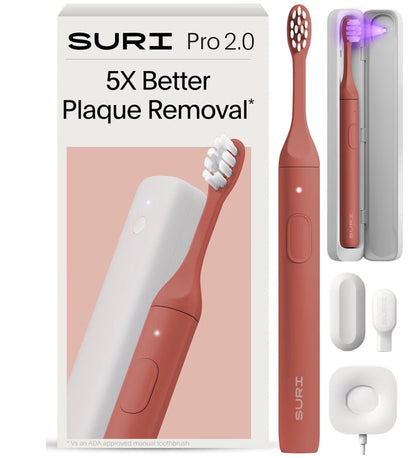 SURI Pro Sonic Electric Toothbrush with UV Travel Case