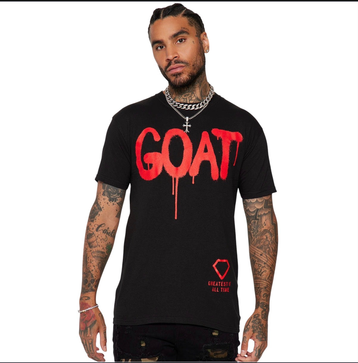 Diamond Goat Short Sleeve Tee Black
