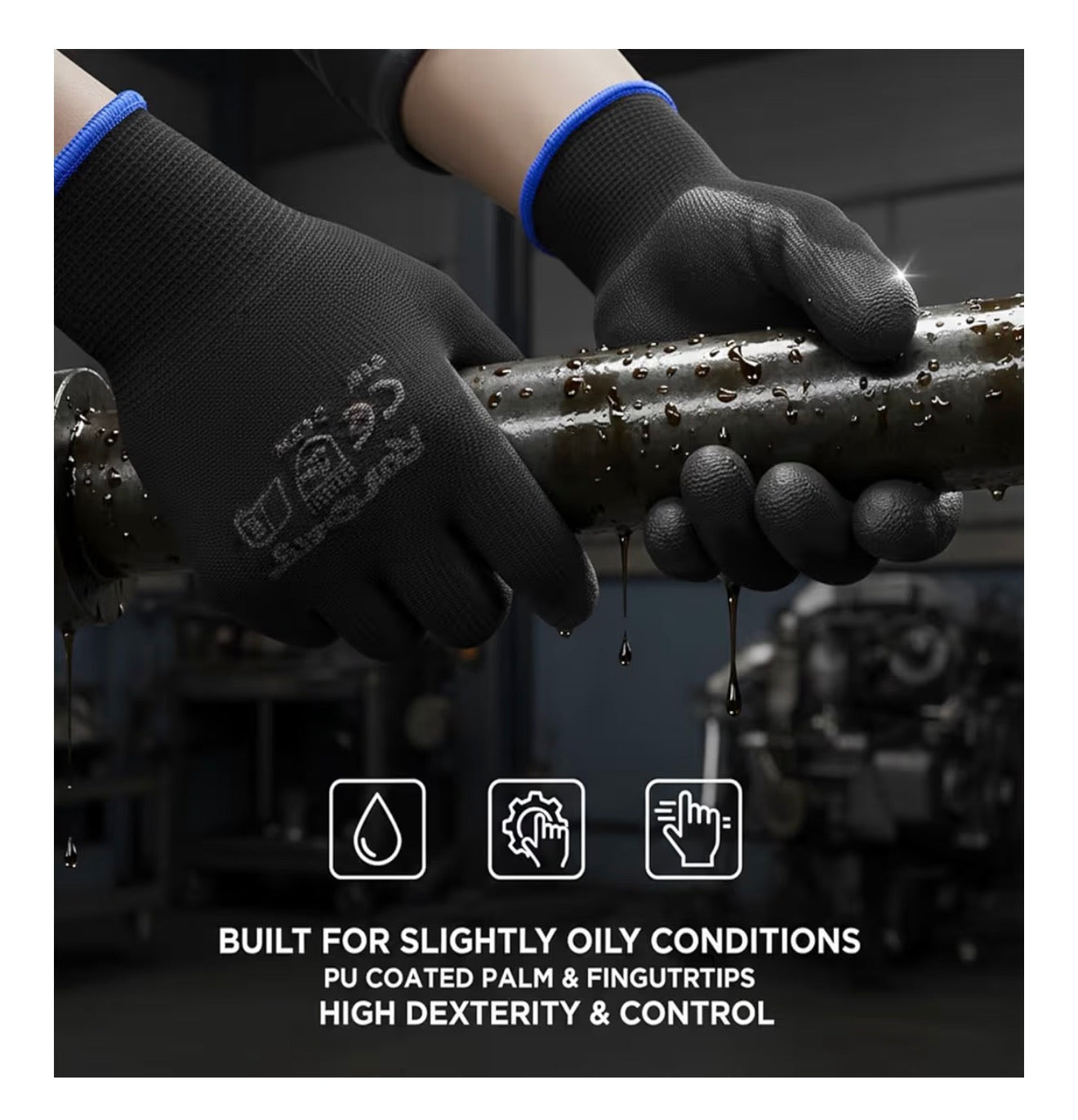 DLY Thorn-Proof Leather Gardening Gloves for Women with Forearm Protection