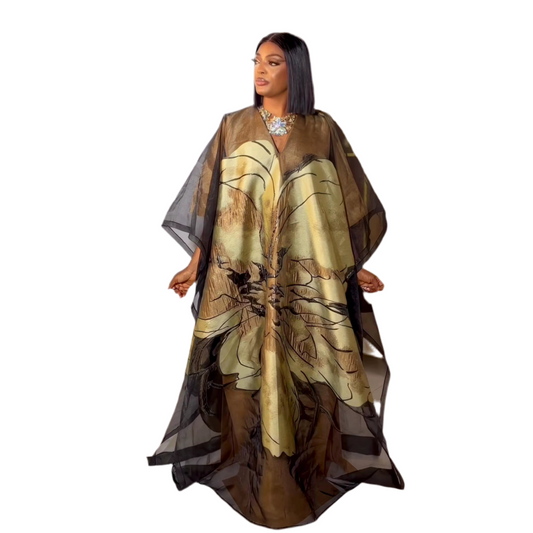 Luxury Two-Piece African Dress for Women – Embroidered Party Outfit