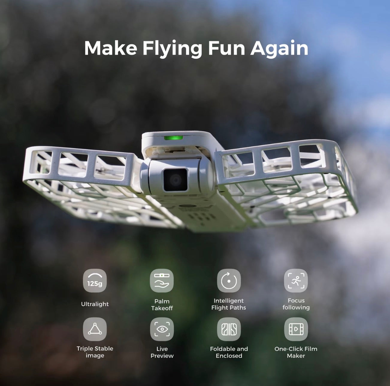 HOVERAir X1 Pocket-Sized Self-Flying Camera Drone