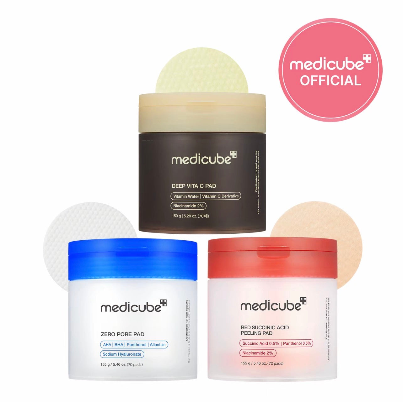 medicube Mix & Pick Toner Pad Set Pore Brightening Korean Skincare