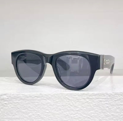 JMM ROLLINGSUN Thick Italy Acetate Sunglasses Handmade Japan Style Designer Brand Uv400 Round High Quality Eyeglasses with Case