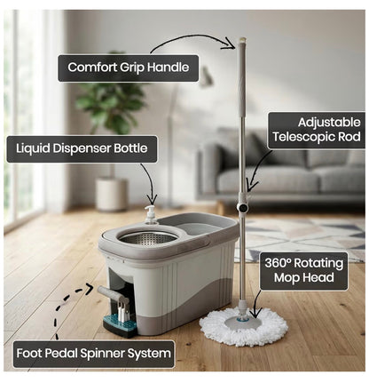 Aspect Spin Mop and Bucket Set with Foot Pedal