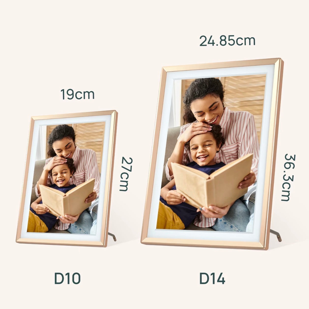 ARZOPA WiFi Touchscreen Digital Photo Frame 10.1”&14”