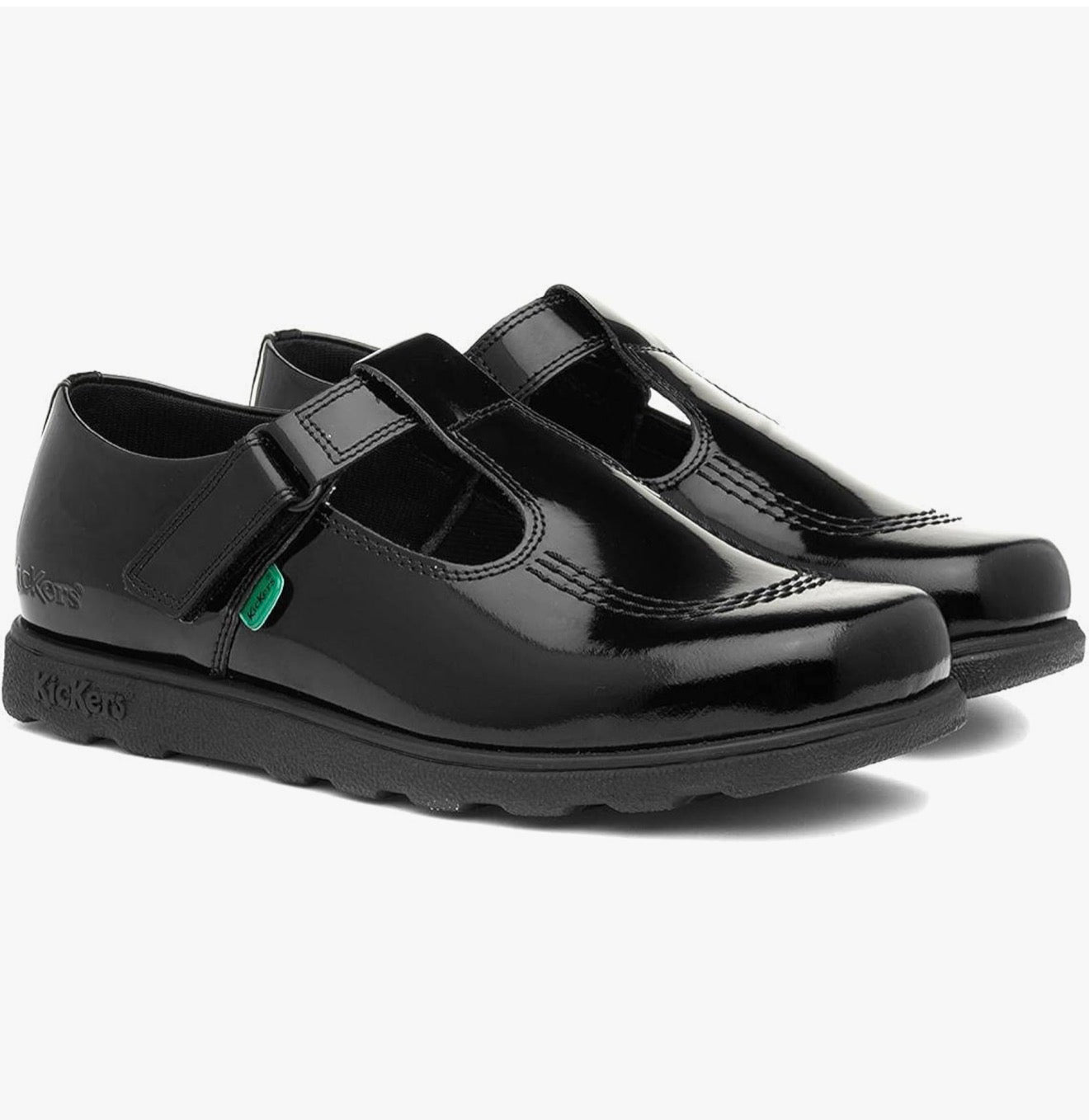 Kickers Kids Fragma T Bar Moc Toe School Shoes
