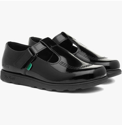 Kickers Kids Fragma T Bar Moc Toe School Shoes