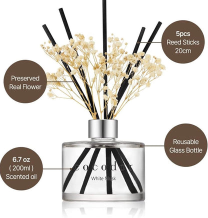 COCODOR White Jasmine Reed Diffuser