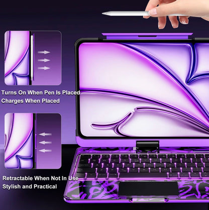 All-in-One Clear Keyboard Case for iPad Pro and iPad Air