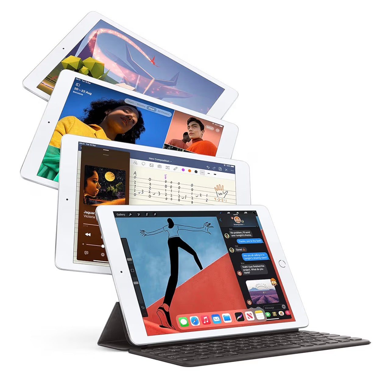 Apple iPad 10.2-inch 2020 128GB Wi-Fi Gold Renewed