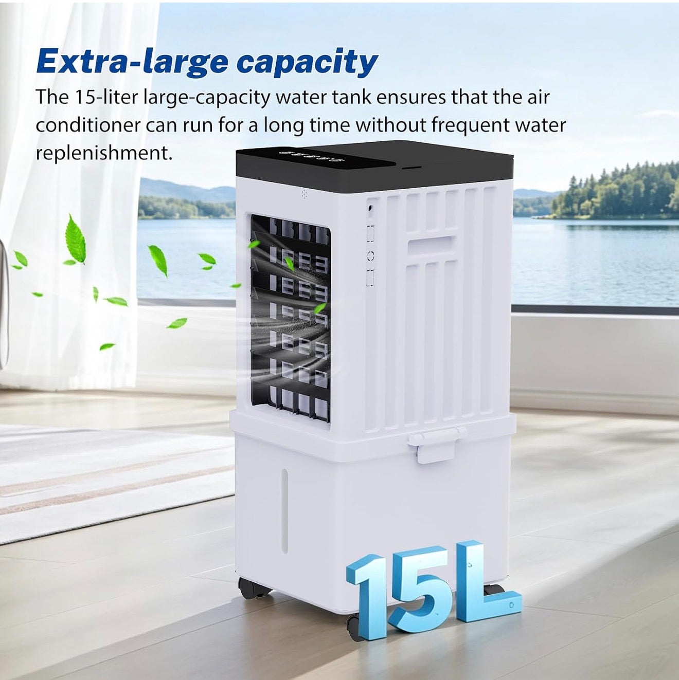 15L Portable Evaporative Air Cooler Fan with Remote Control