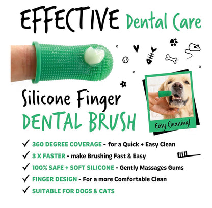 Bugalugs Dog & Cat Dental Care Kit Toothpaste Toothbrush Set