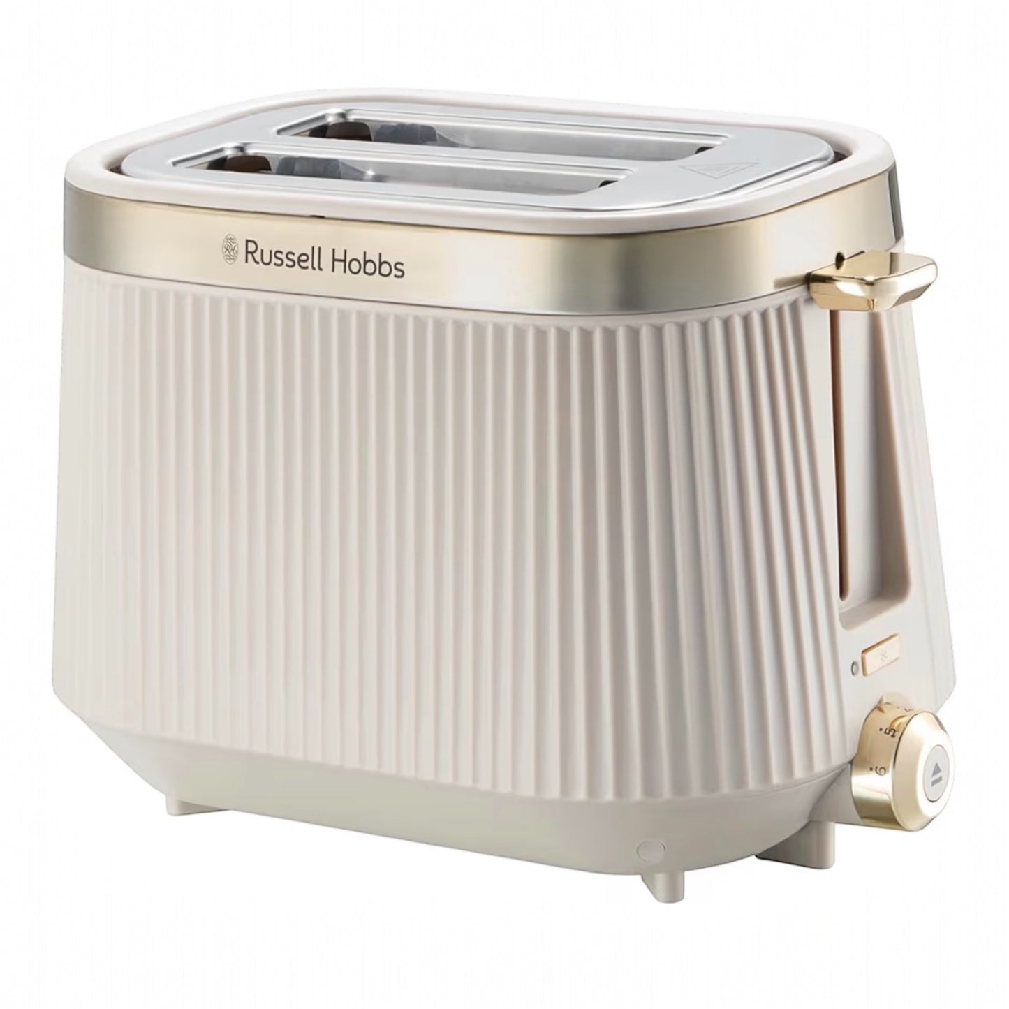 Russell Hobbs 2 Slice Toaster [980W, Frozen/Cancel/Reheat function with Indicator light] Brontë Stone (Extra wide slots, 6 Browning levels, Lift & Look function, Lift high feature) 26761