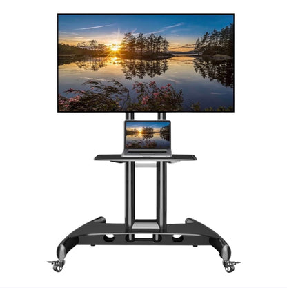 NB North Bayou TV Cart 32–75” | Mobile TV Stand with Wheels