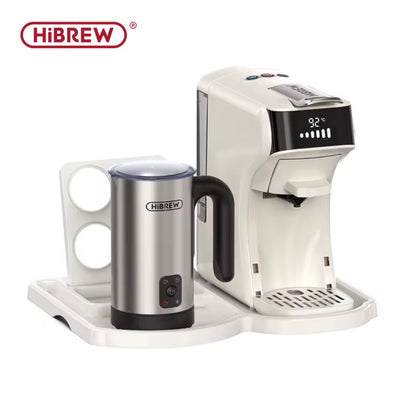 HiBREW 6-in-1 Capsule Coffee Machine – Hot & Cold, Espresso, Cappuccino, Compatible with Dolce Gusto, Nespresso & Ground Coffee (H1B)