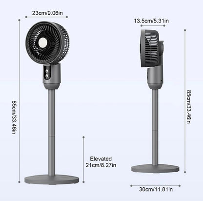Oscillating Cyclone Pedestal Fan – Adjustable Height & 3 Speeds | Powerful Cooling for Home or Office