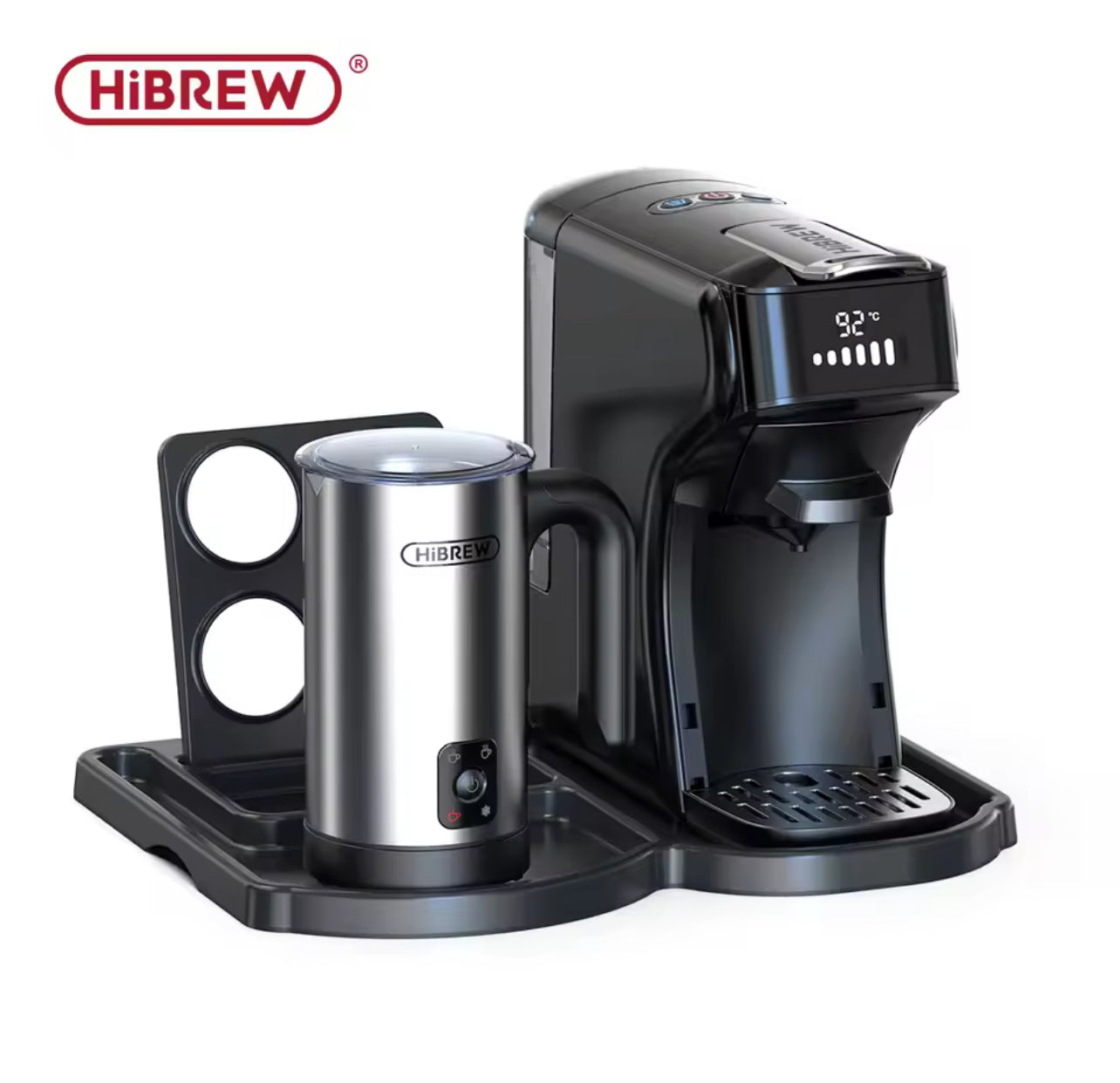 HiBREW 6-in-1 Capsule Coffee Machine – Hot & Cold, Espresso, Cappuccino, Compatible with Dolce Gusto, Nespresso & Ground Coffee (H1B)