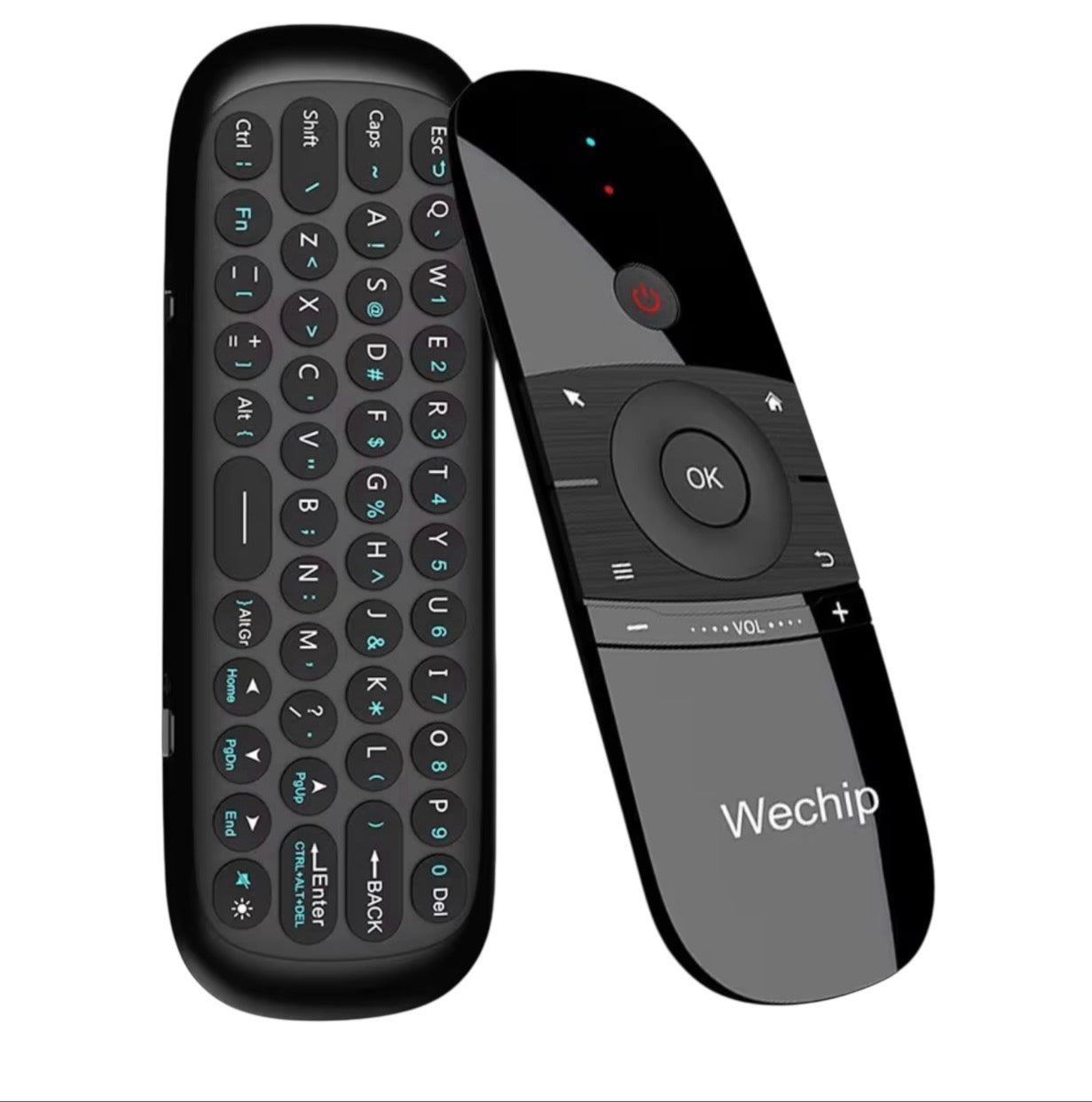 WeChip Mini Air Fly Mouse Remote 2.4G Motion Sensing Controller with Keyboard for Android TV Box/PC/TV