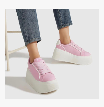 LUCKY STEP Women's Platform Fashion Sneakers Walking Shoes
Casual, Classic, Wedge, Low Top, Canvas, Retro