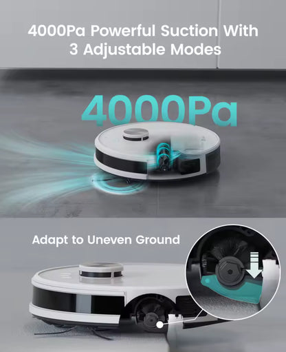 Lefant M1 LDS Robot Vacuum Cleaner – Multi-Plane Mapping, 4000Pa Suction, App & Alexa Control, Ideal for Pet Hair