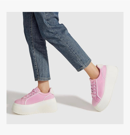 LUCKY STEP Women's Platform Fashion Sneakers Walking Shoes
Casual, Classic, Wedge, Low Top, Canvas, Retro