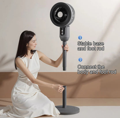 Oscillating Cyclone Pedestal Fan – Adjustable Height & 3 Speeds | Powerful Cooling for Home or Office