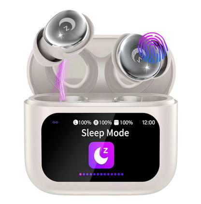 Wireless Earbuds Bluetooth 5.4 Smart Touch Screen 48H Playtime IPX7