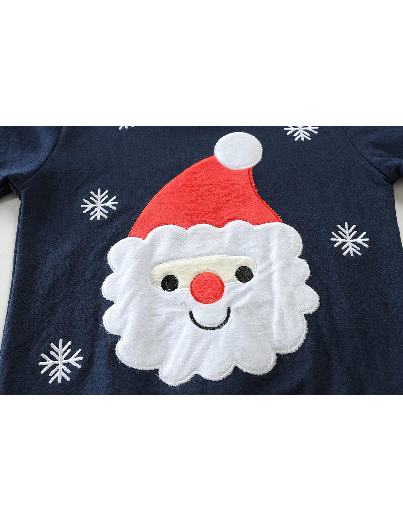 Kids Christmas Boys Sweatshirt Santa Claus Jumper Long Sleeve Tops T-Shirts Winter Casual Pullover Toddler Clothes for Age 2-10 Years