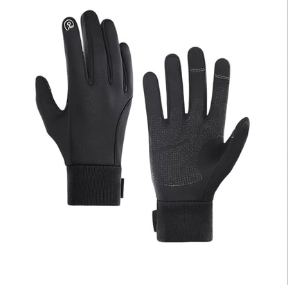 LERWAY Winter Warm Gloves, Touchscreen Gloves Windproof Water-Resistant Thermal Non-slip MTB Gloves Black for Men Women Running Driving Cycling Climbing Hiking Skiing