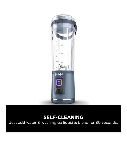 Blast Portable Blender, 530ml, Leakproof Lid & Sip Spout, Powerful Cordless Mini Blender, Rechargeable, Portable Smoothies, Protein Shakes, Blends Ice & Frozen Fruit, Denim Blue, BC151UKNV