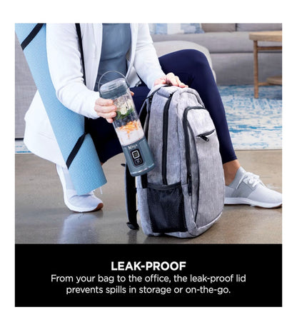 Blast Portable Blender, 530ml, Leakproof Lid & Sip Spout, Powerful Cordless Mini Blender, Rechargeable, Portable Smoothies, Protein Shakes, Blends Ice & Frozen Fruit, Denim Blue, BC151UKNV