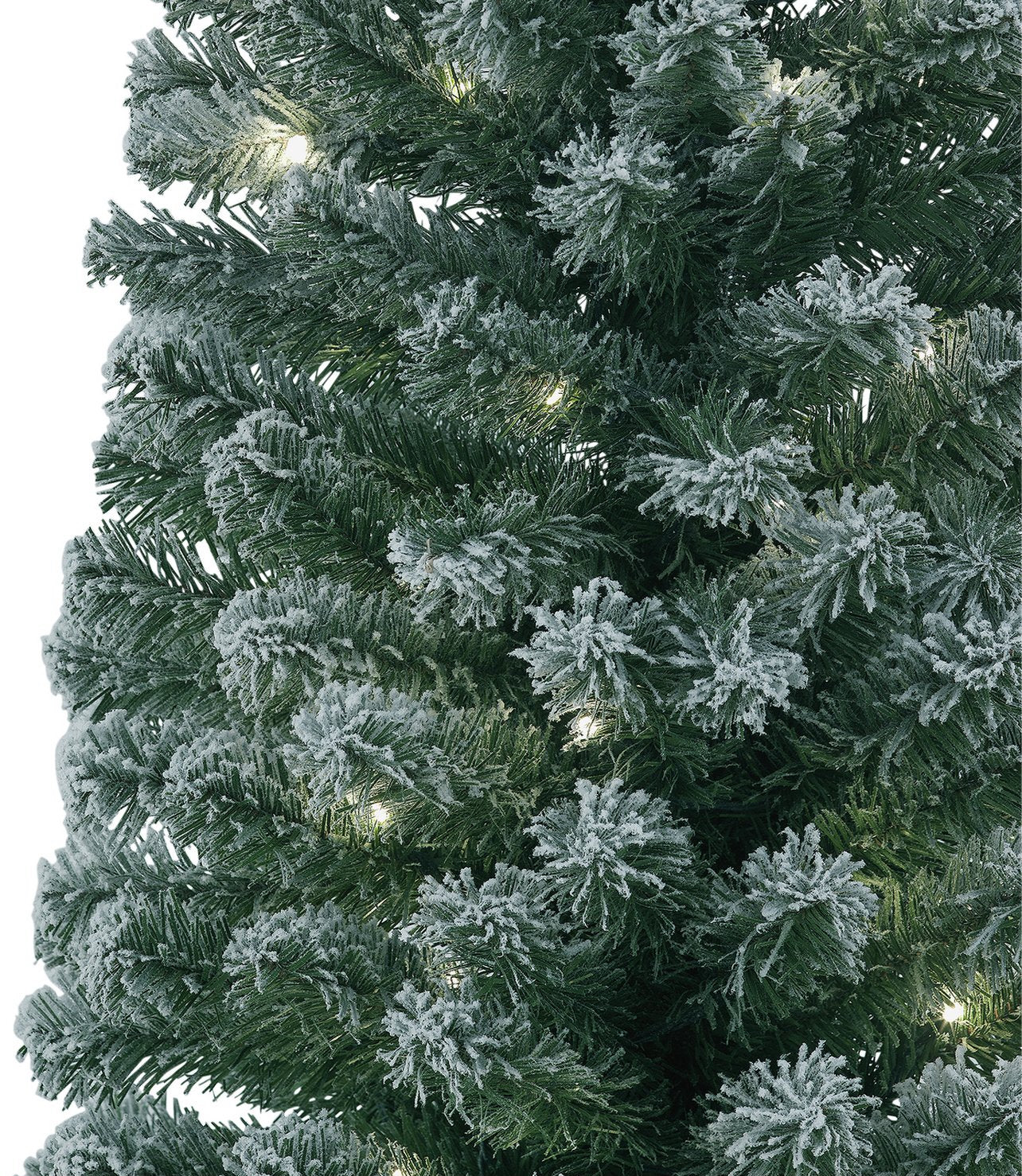 6ft Pre lit Snowy Slim Christmas Tree