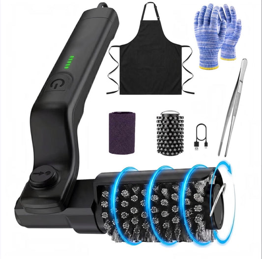 Cordless Electric Grill Brush Cleaner Set