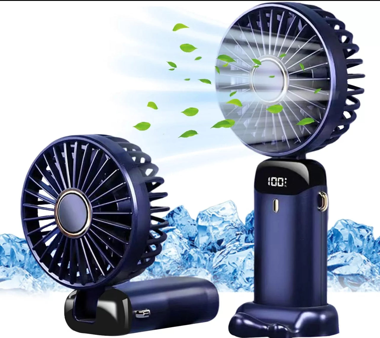 Portable Hand-Held Mini Folding Desk Fan – USB Rechargeable | Compact Cooling for Home, Office & Travel (UK)