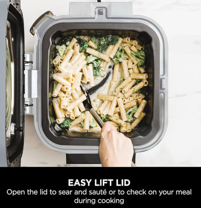 Ninja Speedi 10-in-1 Rapid Cooker, Air Fryer and Multi Cooker, 5.7L, Meals for 4 in 15 Minutes, Air Fry, Steam, Grill, Bake, Roast, Sear, Slow Cook & More, Cooks 4 Portions, Sea Salt Grey, ON400UK