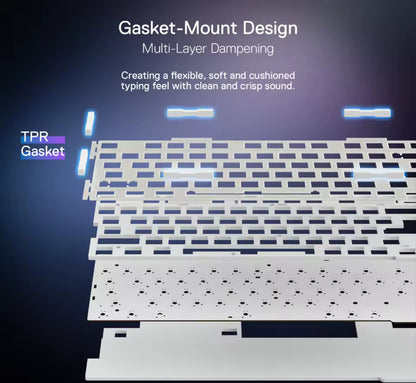 Redragon K673 PRO 75% Wireless Mechanical Gaming Keyboard – 81 Keys, Hot-Swap Red Switch, RGB, 3 Modes