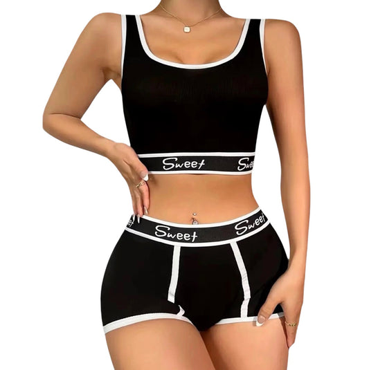 Women’s Cotton Bra & Panties Fitness Set | Breathable Activewear