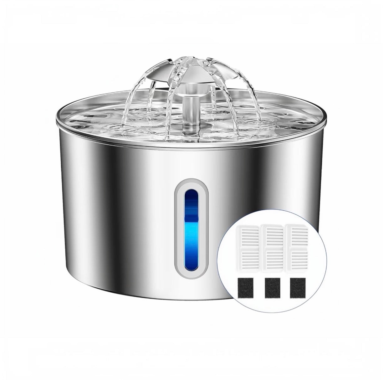 2.2L Stainless Steel Cat Water Fountain
