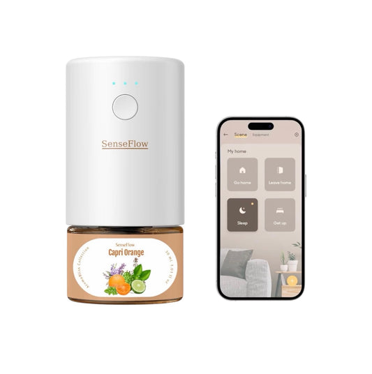 SF101S Waterless Ultrasonic Smart Wi Fi Essential Oil Diffuser with LED Light
